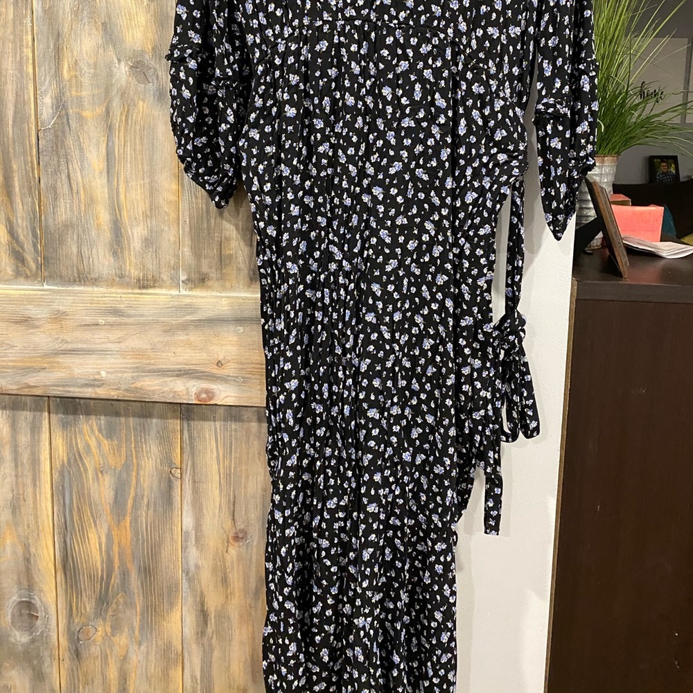 Madewell Ruffle-Sleeve Tie-Waist Jumpsuit